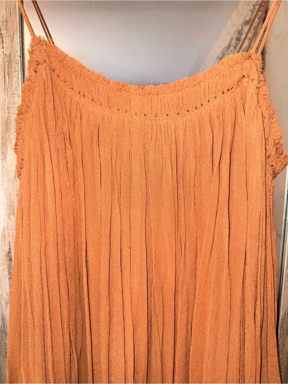 NWT Zara Brown Boho Maxi Dress with Lace Trim $129 - Picture 3 of 15